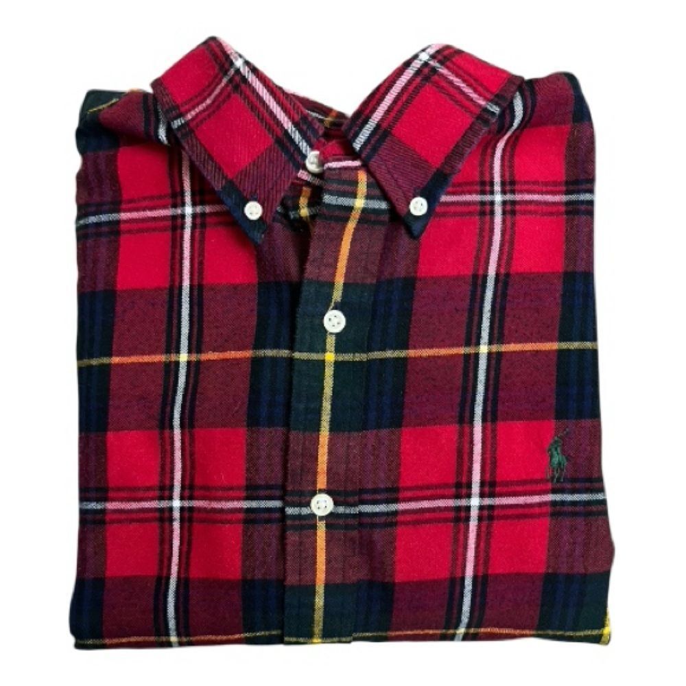 Ralph Lauren Red and Green Plaid Shirt - Picture 3 of 6